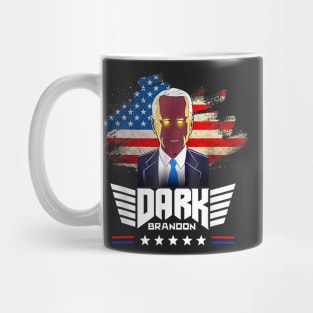 Dark Brandon funny Political America flag Mug